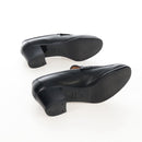 HERMES Moccasin Constance loafers Leather "35 1/2" Black Gold Tone Auth 208074V-6