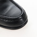HERMES Moccasin Constance loafers Leather "35 1/2" Black Gold Tone Auth 208074V-7