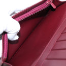 Cartier Long Wallet Leather Bordeaux Gold Auth 208075V-18