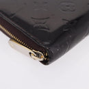 LOUIS VUITTON Monogram Vernis Zippy Wallet Amarante M93522 LV Auth 208076-14