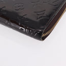LOUIS VUITTON Monogram Vernis Zippy Wallet Amarante M93522 LV Auth 208076-15