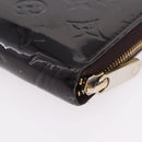 LOUIS VUITTON Monogram Vernis Zippy Wallet Amarante M93522 LV Auth 208076-17
