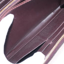 LOUIS VUITTON Monogram Vernis Zippy Wallet Amarante M93522 LV Auth 208076-22