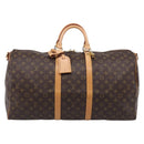 LOUIS VUITTON Monogram Keepall Bandouliere 55 Boston Bag M41414 LV Auth 208077V-13