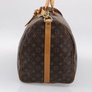 LOUIS VUITTON Monogram Keepall Bandouliere 55 Boston Bag M41414 LV Auth 208077V-4