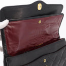 CHANEL Paris Exclusive Matelasse Chain Shoulder Bag Lamb Skin Black Auth 208078V-23
