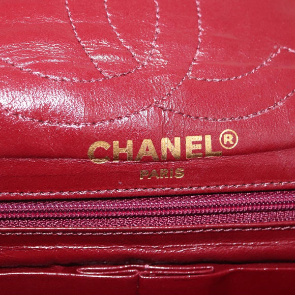 CHANEL Paris Exclusive Matelasse Chain Shoulder Bag Lamb Skin Black Auth 208078V