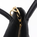 CHANEL Reissue Tote Bag Caviar Skin Black Gold Tone CC Auth 208079V-10