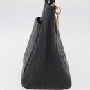 CHANEL Reissue Tote Bag Caviar Skin Black Gold Tone CC Auth 208079V-4