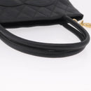 CHANEL Reissue Tote Bag Caviar Skin Black Gold Tone CC Auth 208079V-7