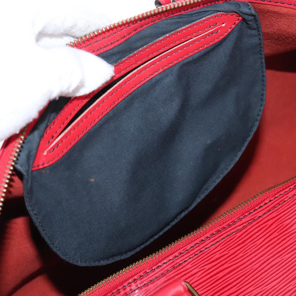 LOUIS VUITTON Epi Speedy 40 Hand Bag Castilian Red M42987 LV Auth 208080V