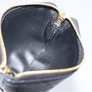 CELINE Macadam Canvas Coin Purse Black Gold Auth 208083V-18