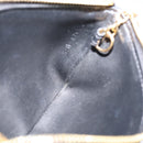 CELINE Macadam Canvas Coin Purse Black Gold Auth 208083V-19