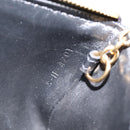 CELINE Macadam Canvas Coin Purse Black Gold Auth 208083V-11