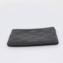 CELINE Macadam Canvas Coin Purse Black Gold Auth 208083V-6
