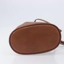 Burberrys Shoulder Bag Leather Brown Gold Tone Auth 208087-5