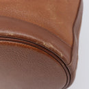 Burberrys Shoulder Bag Leather Brown Gold Tone Auth 208087-18