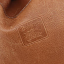 Burberrys Shoulder Bag Leather Brown Gold Tone Auth 208087-20