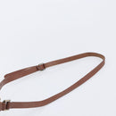 Burberrys Shoulder Bag Leather Brown Gold Tone Auth 208087-14