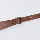 Burberrys Shoulder Bag Leather Brown Gold Tone Auth 208087-8