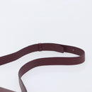 Cartier Shoulder Bag Leather Bordeaux Gold Tone Auth 208089A-8