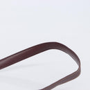 Cartier Must Line Shoulder Bag Leather Bordeaux Gold Tone Auth 208091V-10