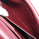 Cartier Must Line Shoulder Bag Leather Bordeaux Gold Tone Auth 208091V-25