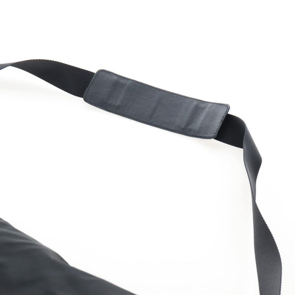 PRADA Shoulder Bag Nylon Black Silver Auth 208092V
