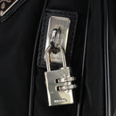 PRADA Shoulder Bag Nylon Black Silver Auth 208092V-17