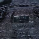 PRADA Shoulder Bag Nylon Black Silver Auth 208092V-24