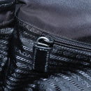 PRADA Shoulder Bag Nylon Black Silver Auth 208092V-28