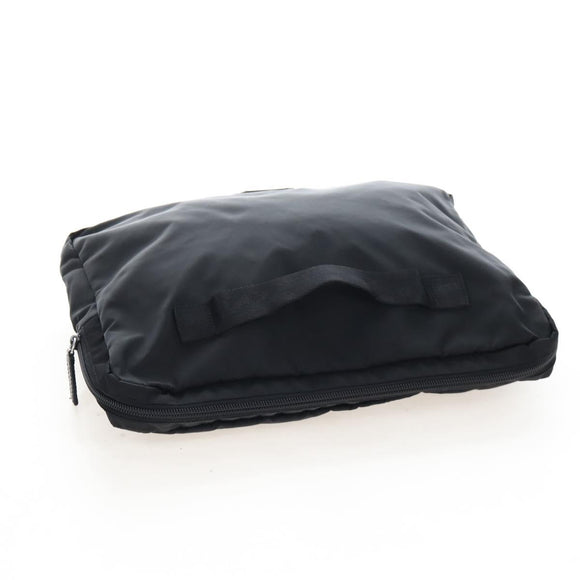 PRADA Shoulder Bag Nylon Black Silver Auth 208092V