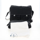 PRADA Shoulder Bag Nylon Black Silver Auth 208092V-44