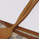 LOUIS VUITTON Damier Azur Neverfull MM Tote Bag N41605 LV Auth 208093-10