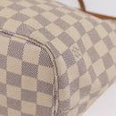 LOUIS VUITTON Damier Azur Neverfull MM Tote Bag N41605 LV Auth 208093-13