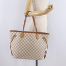 LOUIS VUITTON Damier Azur Neverfull MM Tote Bag N41605 LV Auth 208093-28