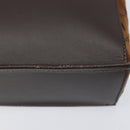 BURBERRY Shoulder Bag Leather Brown Silver Auth 208098A-6
