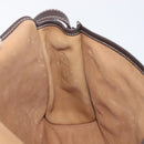 LOEWE Shoulder Bag Suede Beige Gold Tone Auth 208101-21