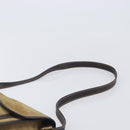 LOEWE Shoulder Bag Suede Beige Gold Tone Auth 208101-14