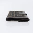 FENDI Zucca Canvas Long Wallet Brown Auth 208102V-4