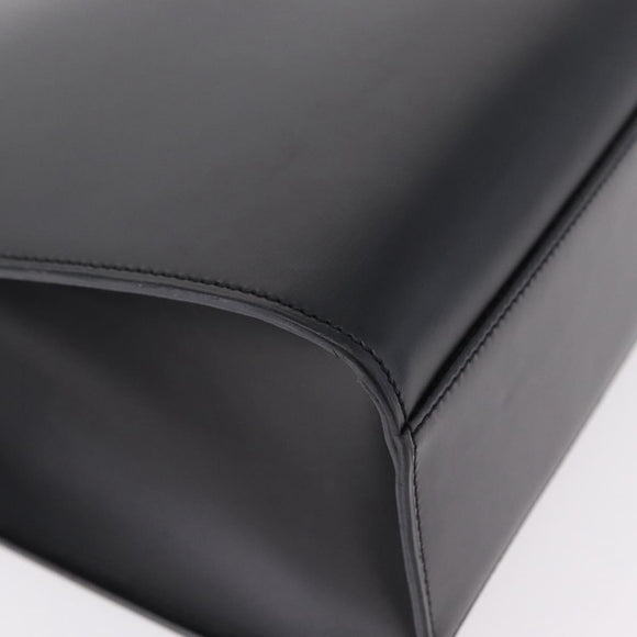 Cartier PANTHERE Shoulder Bag Leather Black Silver Auth 208103V