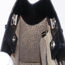 Cartier PANTHERE Shoulder Bag Leather Black Silver Auth 208103V-19
