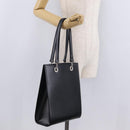 Cartier PANTHERE Shoulder Bag Leather Black Silver Auth 208103V-24