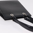 Cartier PANTHERE Shoulder Bag Leather Black Silver Auth 208103V-6
