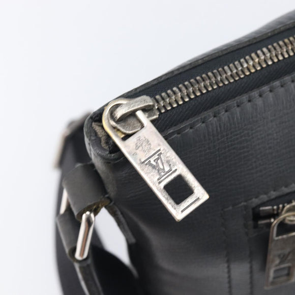 LOUIS VUITTON Utah Shawnee MM Shoulder Bag Leather Gray M94017 LV Auth 208104A