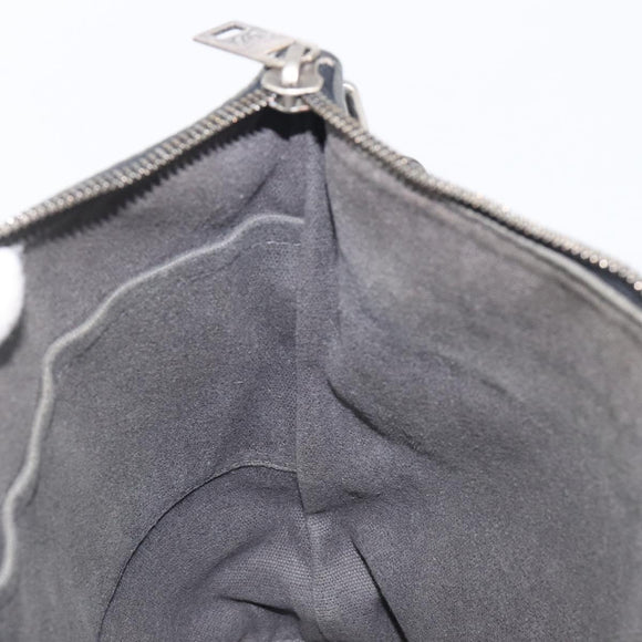 LOUIS VUITTON Utah Shawnee MM Shoulder Bag Leather Gray M94017 LV Auth 208104A