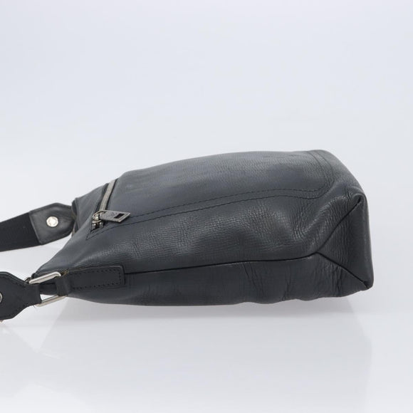 LOUIS VUITTON Utah Shawnee MM Shoulder Bag Leather Gray M94017 LV Auth 208104A