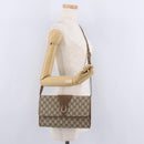 GUCCI GG Supreme Shoulder Bag PVC Beige Gold Tone 94 02 050 Auth 208106-28