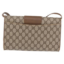 GUCCI GG Supreme Shoulder Bag PVC Beige Gold Tone 94 02 050 Auth 208106-3