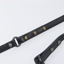 Bottega Veneta Shoulder Bag Leather Black Gold Tone Auth 208108A-8
